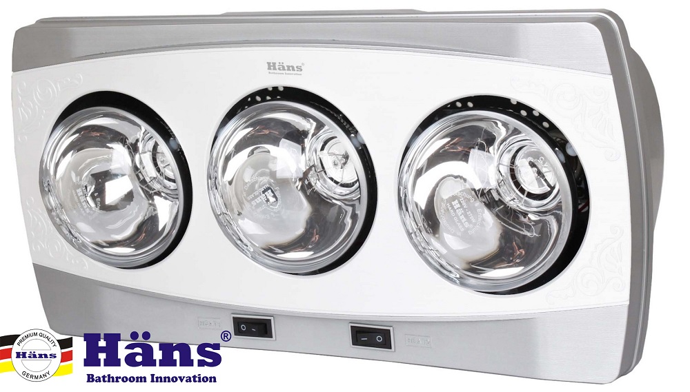 Đèn sưởi 3 bóng Hans H3B 825W 2–6 m²
