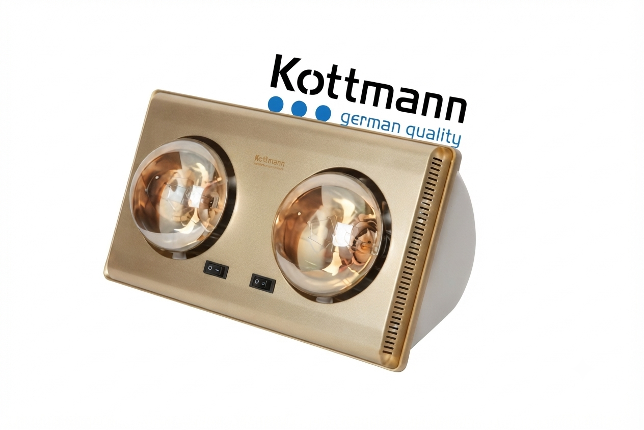 Đèn sưởi 2 bóng Kottmann K2A 550W