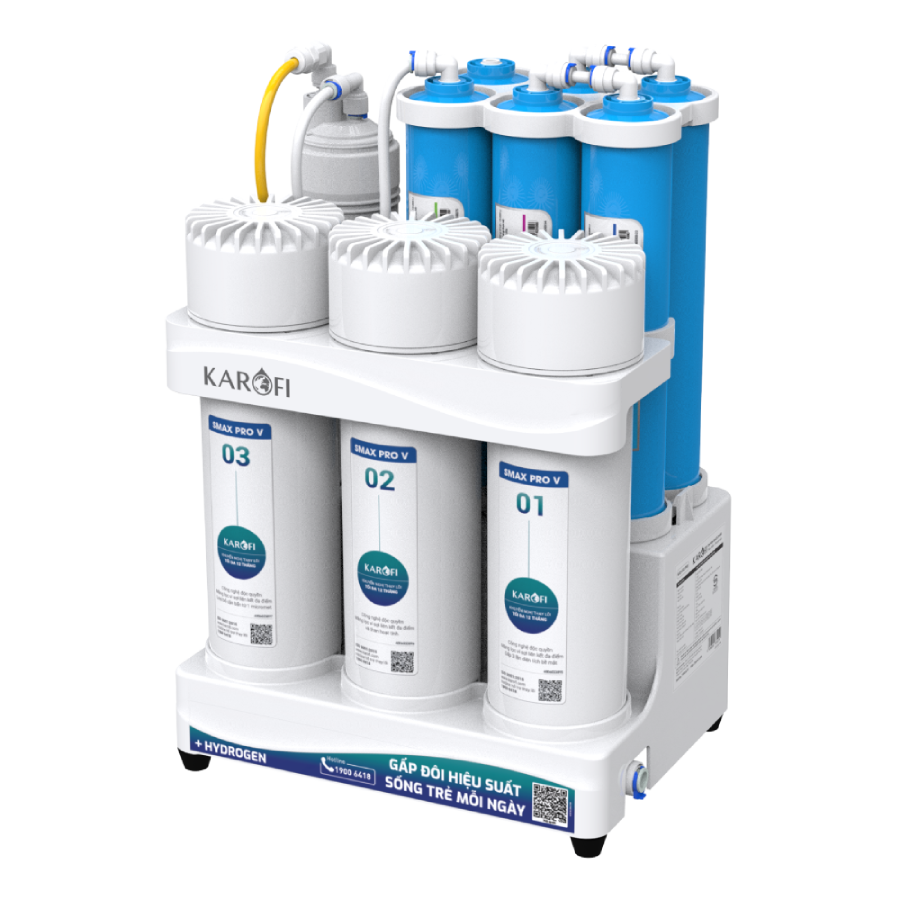 Máy lọc nước RO Karofi KAQ-U03 Pro 10 lõi
