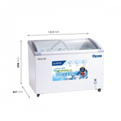 Tủ đông trưng bày Hòa Phát HSF AD8451.C1 mặt kính inverter 451L