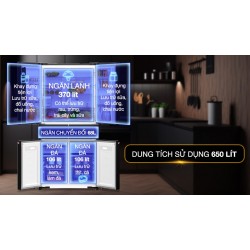 Tủ lạnh Panasonic Inverter 650 lít PRIME+ Edition Multi Door NR-WY720ZMMV