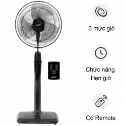 Quạt đứng Mitsubishi LV16-RB CY-GY Xám Đậm