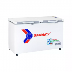 Tủ đông Sanaky VH-5699HY4K, công nghệ inverter 410 lít nắp kính cường lực