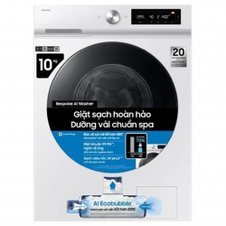 Máy Giặt Samsung Bespoke AI EcoBubble Inverter 10 kg WW10DB7U34GWSV