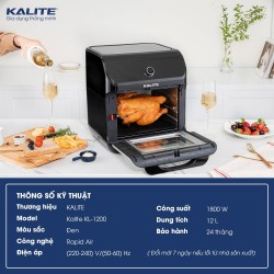 Nồi chiên không dầu KALITE KL-1200 12L