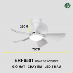Quạt Trần Eurofan ERF650T 73cm Trắng
