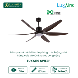 Quạt trần LuxuryFan LUXAIRE SWEEP 66”