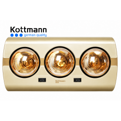 Đèn sưởi 3 bóng treo tường Kottmann K3A 825W